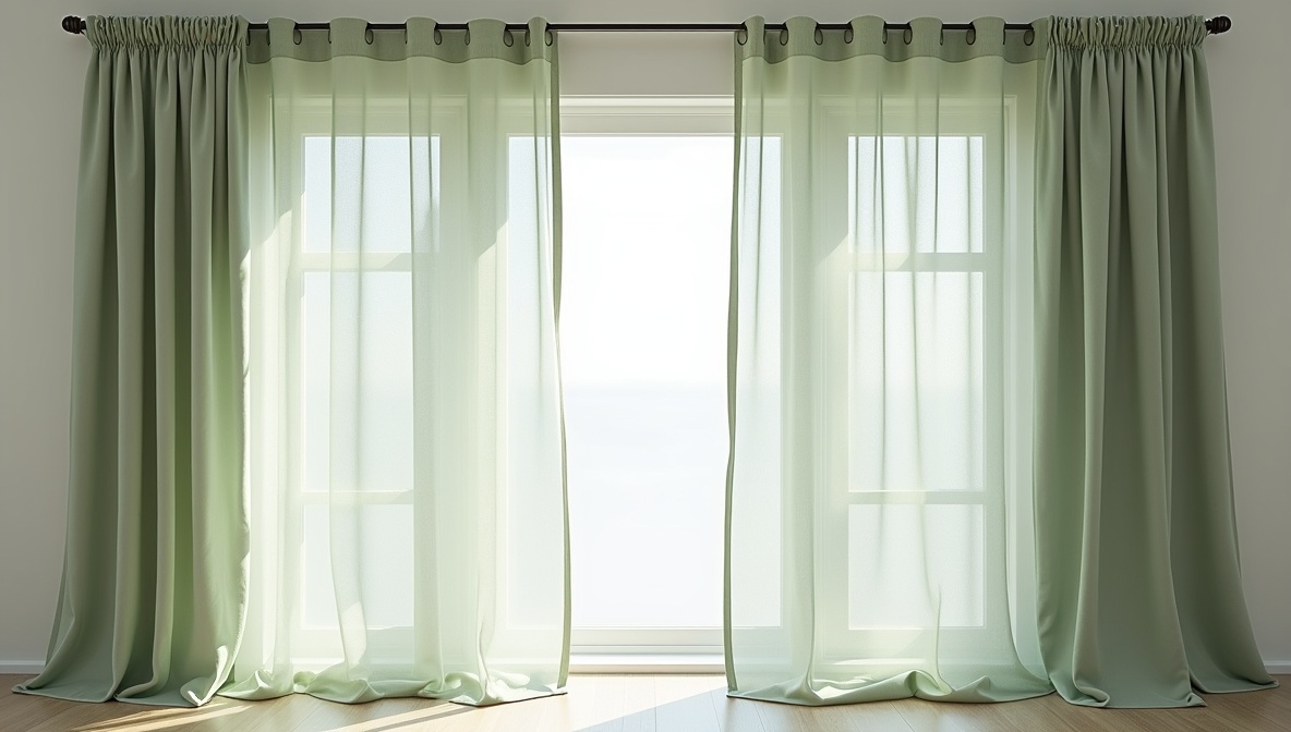 Sage Linen Curtains from Elitesecure
